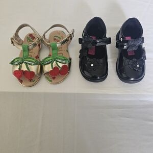 Rachel Shoes Kids Sandals and Shoes - Gold and Black